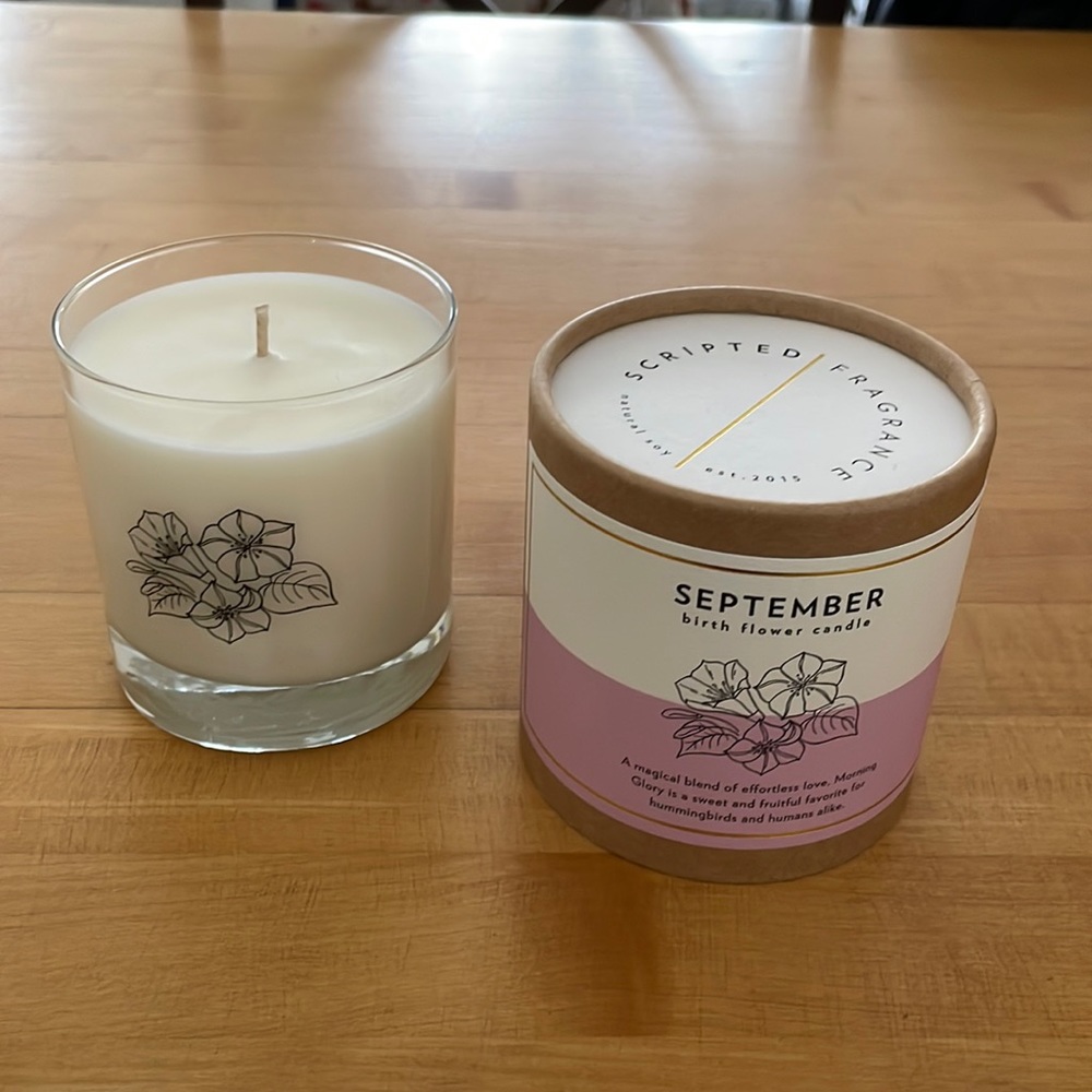 September Scripted Fragrance Candle